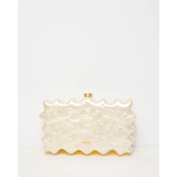 Cult Gaia Paloma Clutch in Ivory - Picture 5 of 12